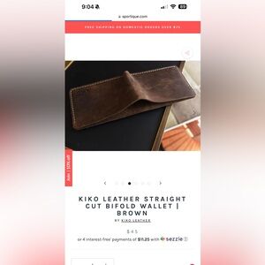 Kiki Leather Wallet. NWT.